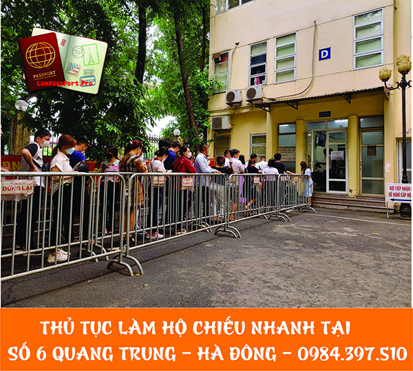 Thủ tục làm hộ chiếu tai Phòng XNC CA TP Hà Nội - cơ sở 2 - số 6 Quang Trung - Hà Đông như thế nào?